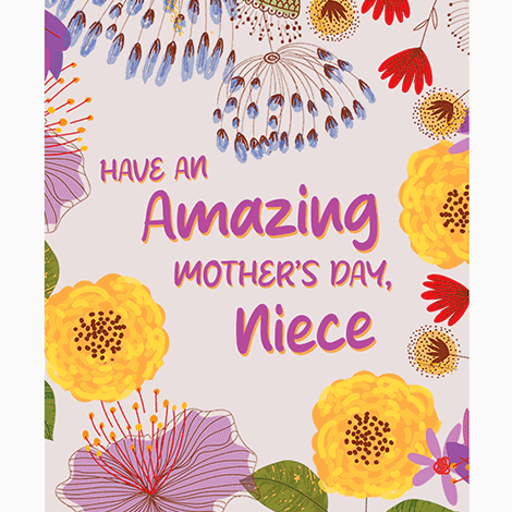 Happy Mother's Day Niece Floral